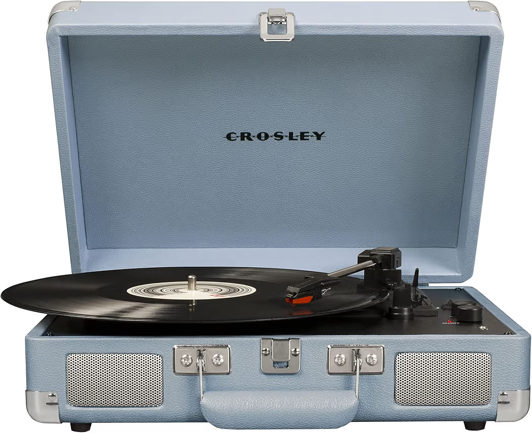Crosley CR8005F-TN Cruiser Plus Vintage 3-Speed Bluetooth in/Out Suitcase Vinyl Record Player Tur... | Amazon (US)