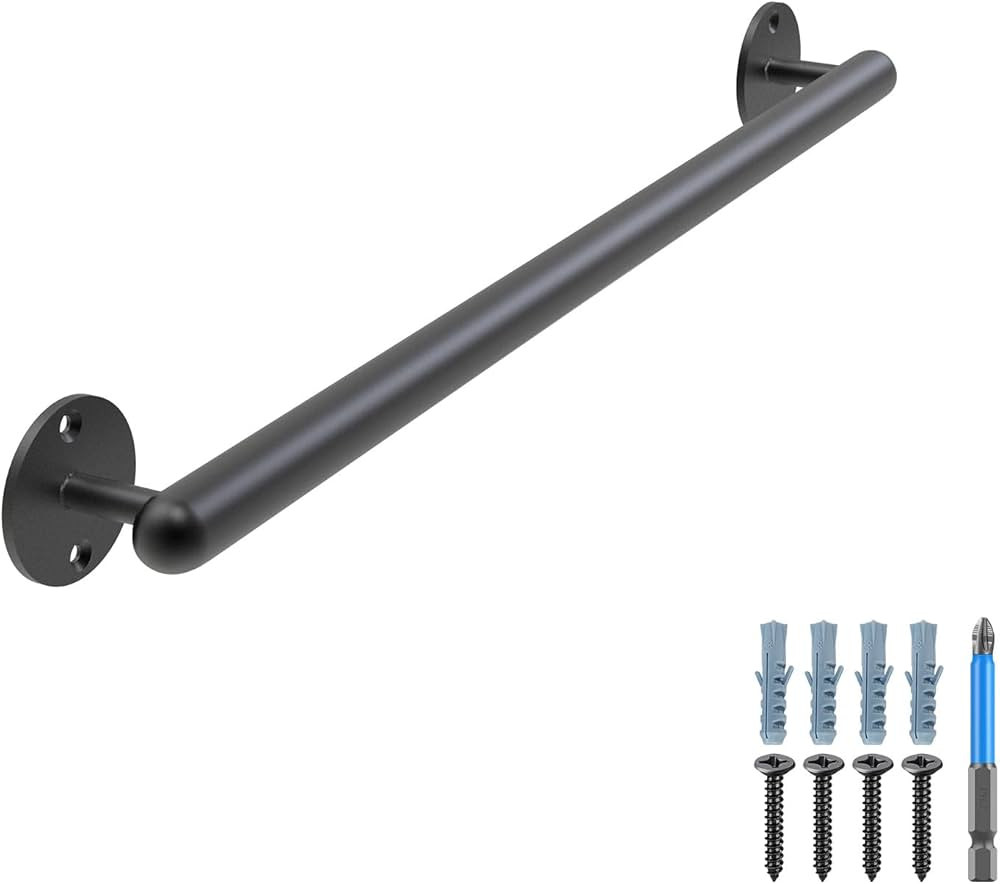 Dolibest 27 Inch Wall Mount Metal Handrail, Staircase Step Handrail, Non-Slip Safety Grab Handle,... | Amazon (US)