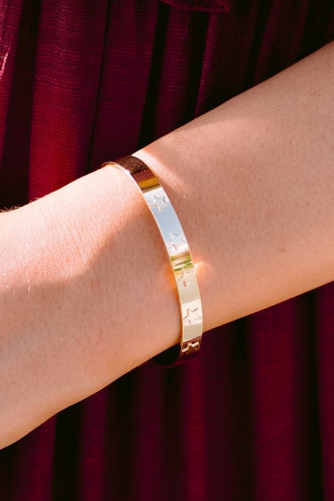 Starry Gold Cuff | Red Dress 
