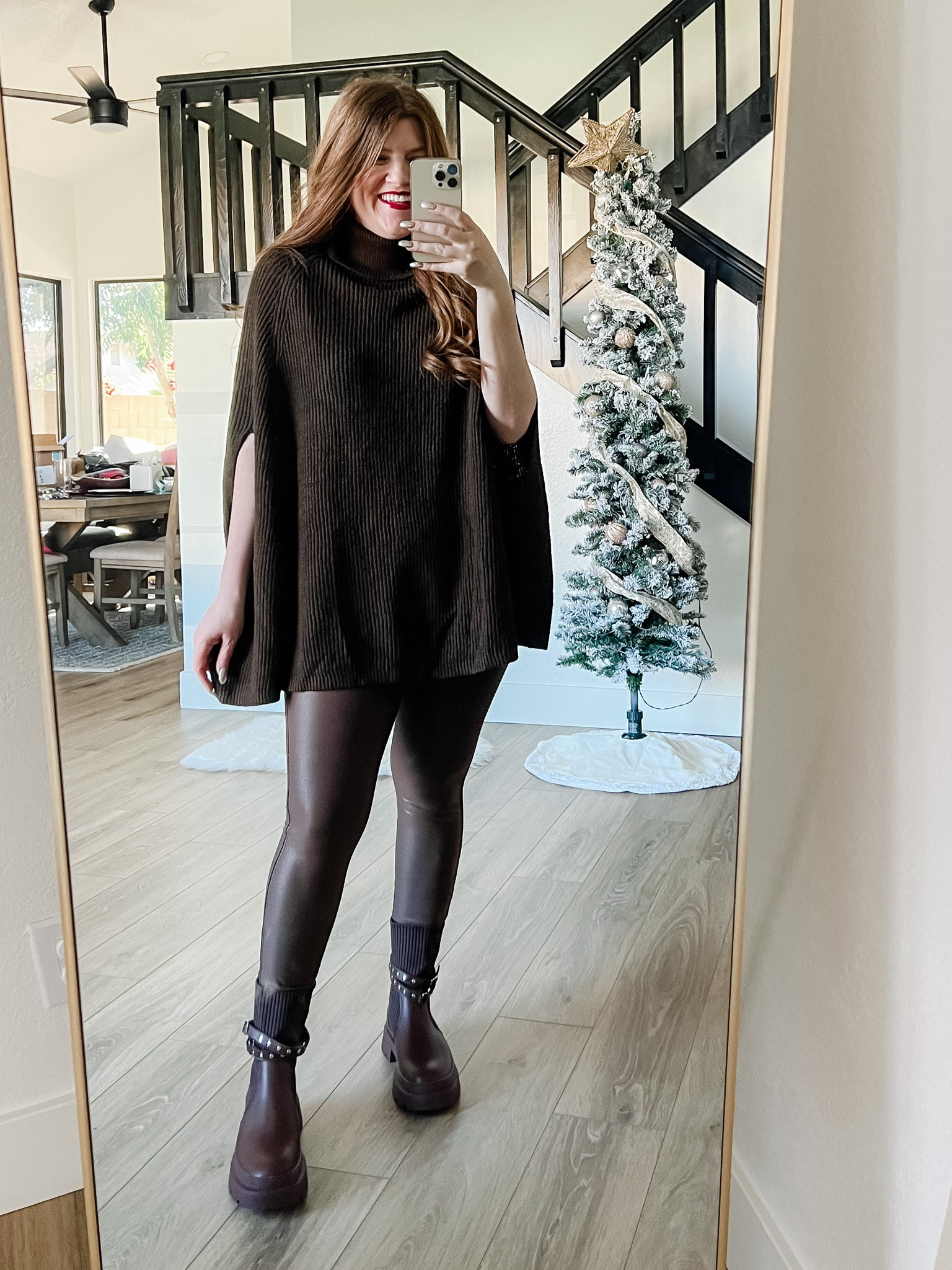 Winter outfit from amazon. Oversized sweater and faux leather leggings. Ankle boots. 

#LTKstyletip #LTKsalealert #LTKSeasonal