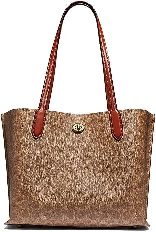 Coach Women's Polished Pebble Leather Willow Tote | Amazon (US)