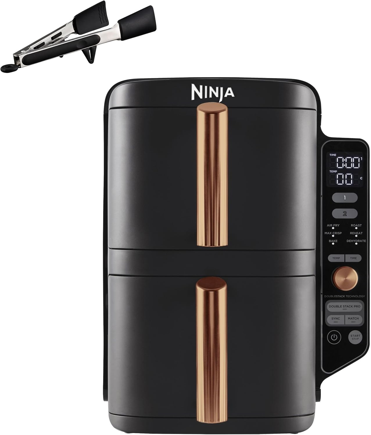 Ninja Double Stack XL Air Fryer, Vertical Dual Drawer Air Fryer with 4 cooking levels, 2 Drawers ... | Amazon (UK)