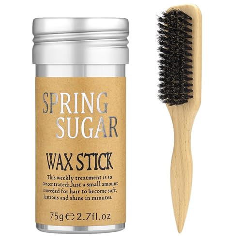 Slick Back Hair Brush & Hair Wax Stick Set for Slick Back Hair – Boar Bristle Hair Brush for Sleek, Control, Flyaways & Baby Hairs – Hair Wax Stick for Women Sectioning & Parting | Amazon (US)