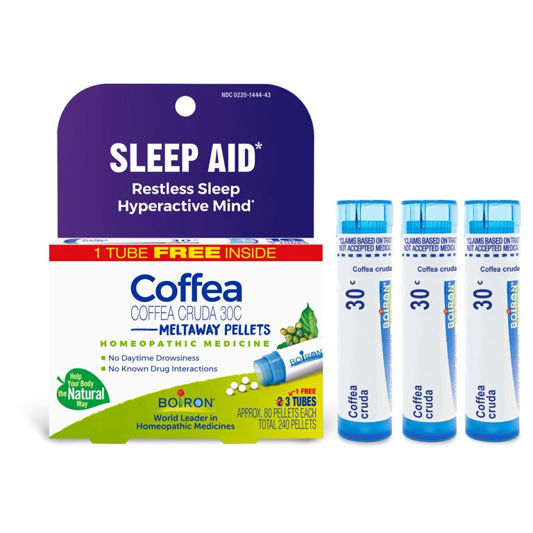 Boiron Coffea Cruda 30C Bonus Pack, Homeopathic Medicine for Restless Sleep, Hyperactive Mind, 24... | Walmart (US)