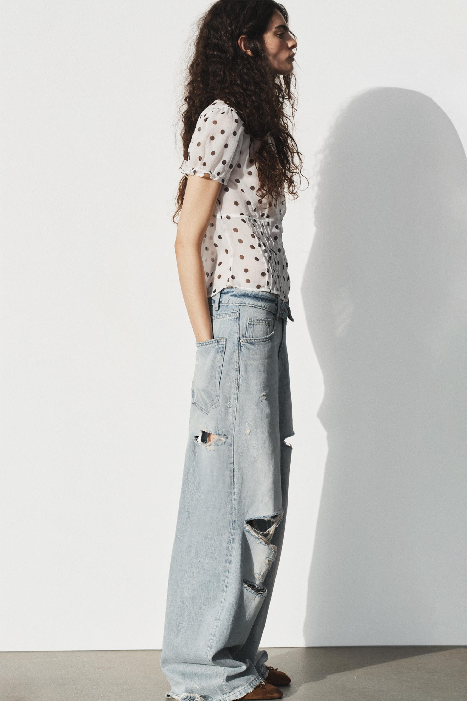 JEANS MIT UMSCHLAGBUND TRF MITTELHOHE TAILLE | Zara DE