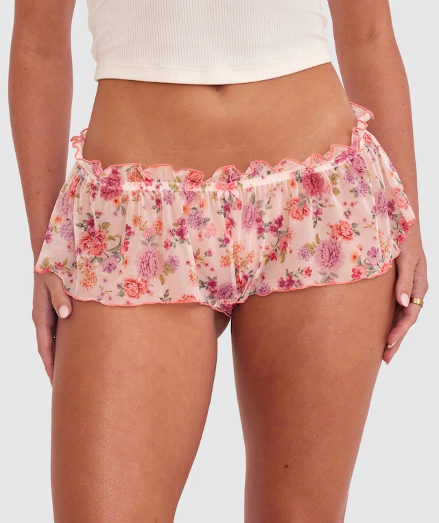 Flora French Knicker - Print Floral | BRAS N THINGS 