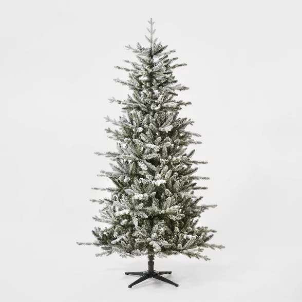 7ft Unlit Flocked Balsam Fir Artificial Christmas Tree - Wondershop™ | Target