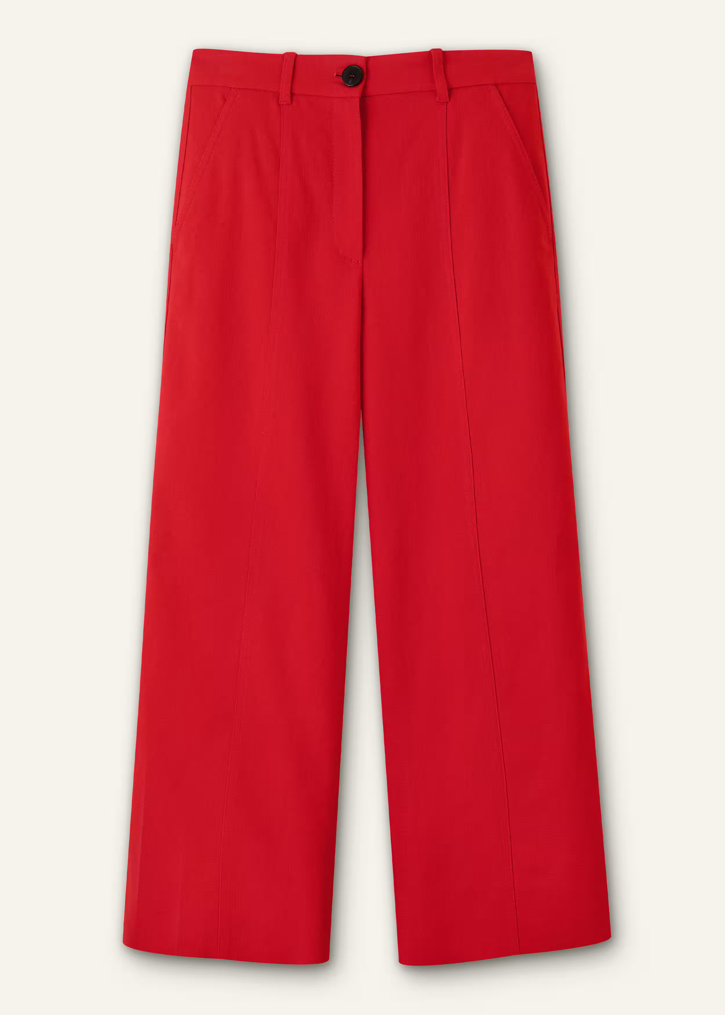 Pop Color Straight Crop Pant Fluid Tailoring Fabric | ME+EM US