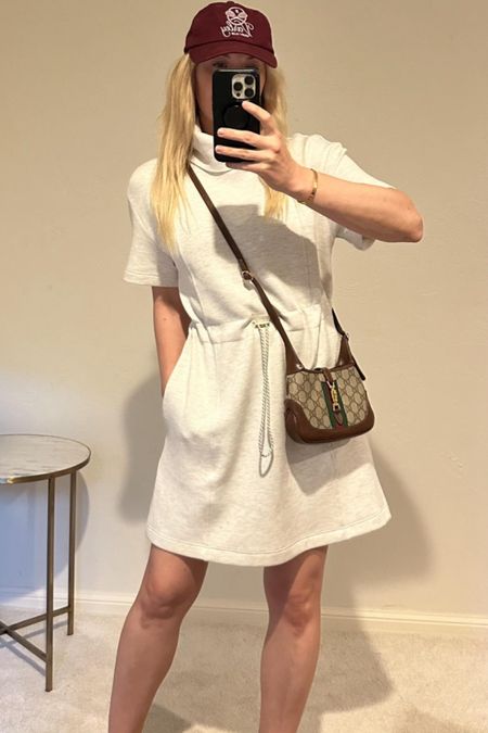 Dress
Varley dress
Gucci bag
Sneakers 

Spring Dress 
Vacation outfit
Date night outfit
Spring outfit
#Itkseasonal
#Itkover40
#Itku
#LTKShoeCrush #LTKFitness #LTKItBag