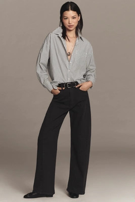 MOTHER The Half Pipe Flood High-Rise Barrel Jeans | Anthropologie (US)