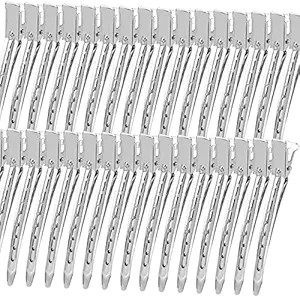 YGDZ Duck Billed Clips, 30pcs 3.5 Inch Metal Alligator Curl Hair Clips with Holes for Hair Stylin... | Amazon (US)