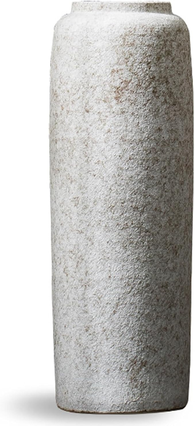 Stoneware Can Floor Vase Handmade Ceramic Floor Vase Entrance Floor-to-Ceiling Large Vase Living ... | Amazon (US)