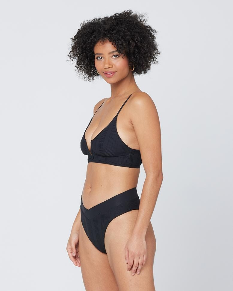 pointelle rib siren bikini top | L*Space