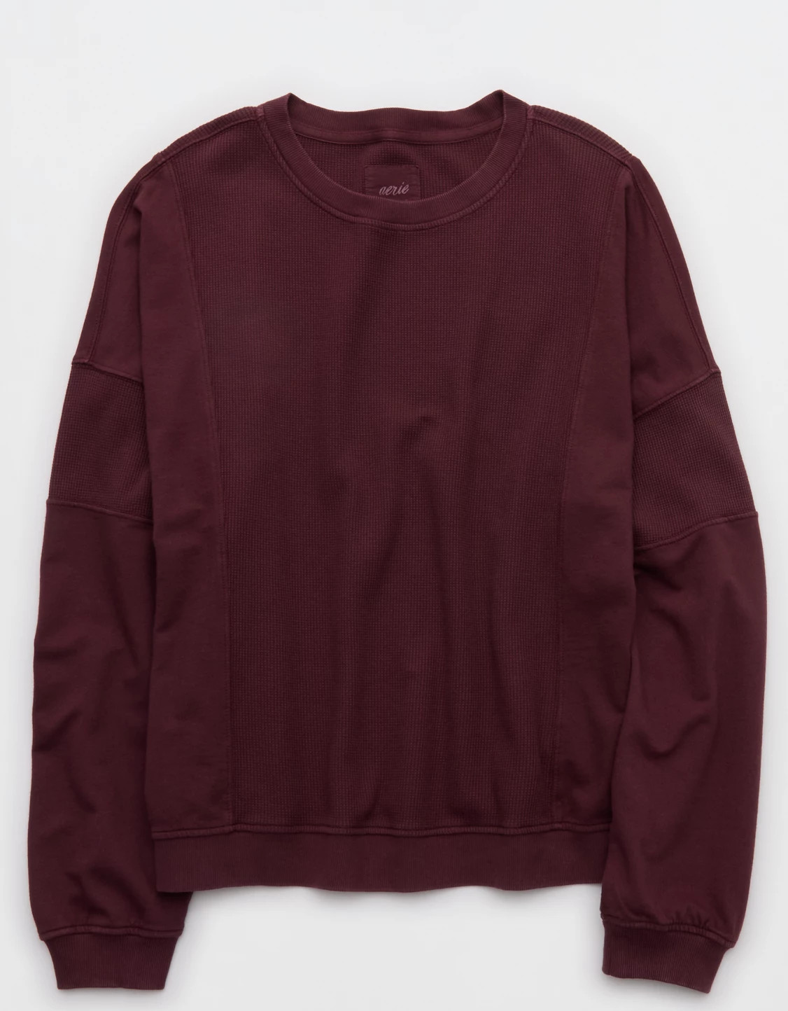 Aerie Unwind Waffle Long Sleeve T-Shirt | Aerie