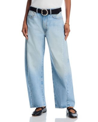 The Full Pipe Flood High Rise Barrel Jeans in Back Pedal | Bloomingdale's (US)