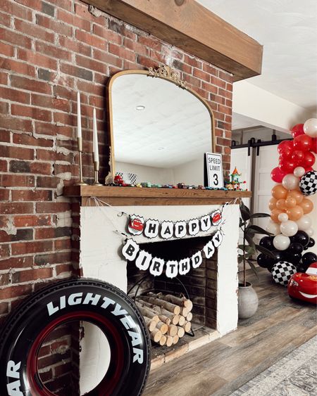 Cars themed happy birthday banner off Etsy❤️ loved this so much! Came really quickly too🥰 ordered the little speed limit sign off Amazon, multiple numbers available for different ages! 

Cars themed birthday, happy birthday banner, lightening McQueen 

#LTKparties #LTKkids #LTKfindsunder50
