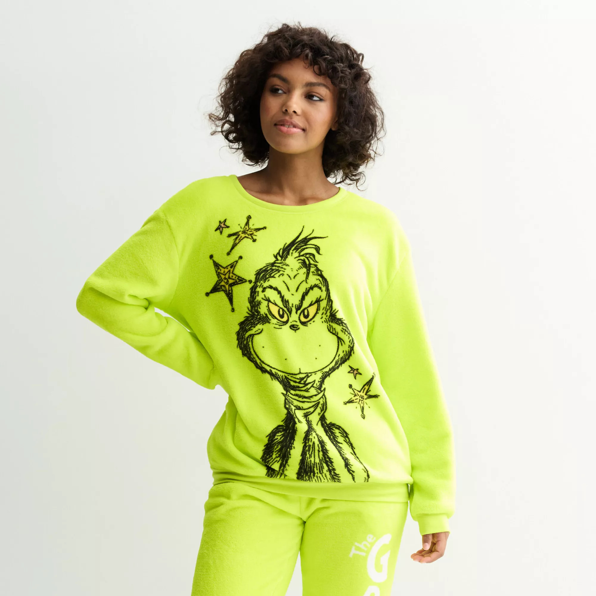 Juniors' Grinch Woobie Graphic Sweatshirt | Kohl's