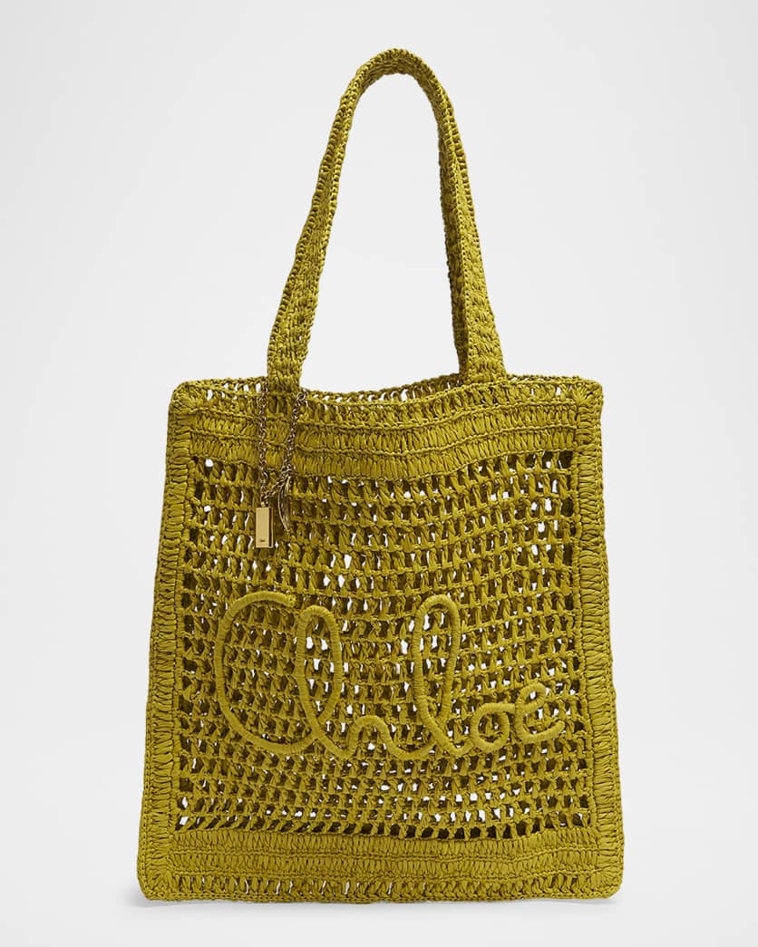 Summer Banana Tote Bag in Crochet Fabric | Neiman Marcus
