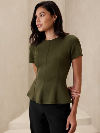 Scuba Seamed Top | Banana Republic Factory