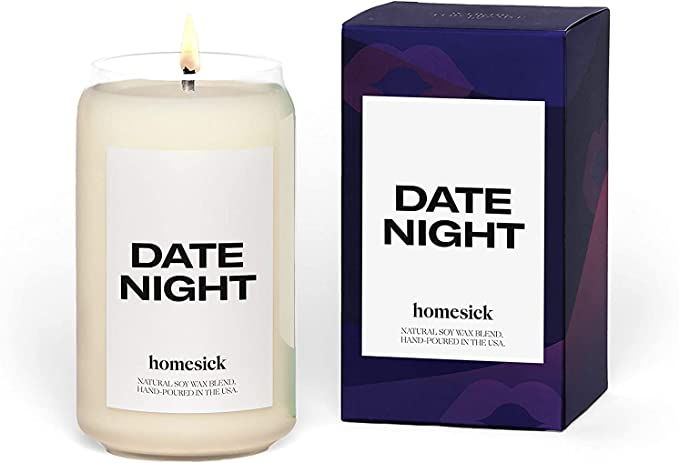 Homesick Premium Scented Candle, Date Night - Scents of Fig, Cashmere, Red Currant, 13.75 oz, 60-... | Amazon (US)