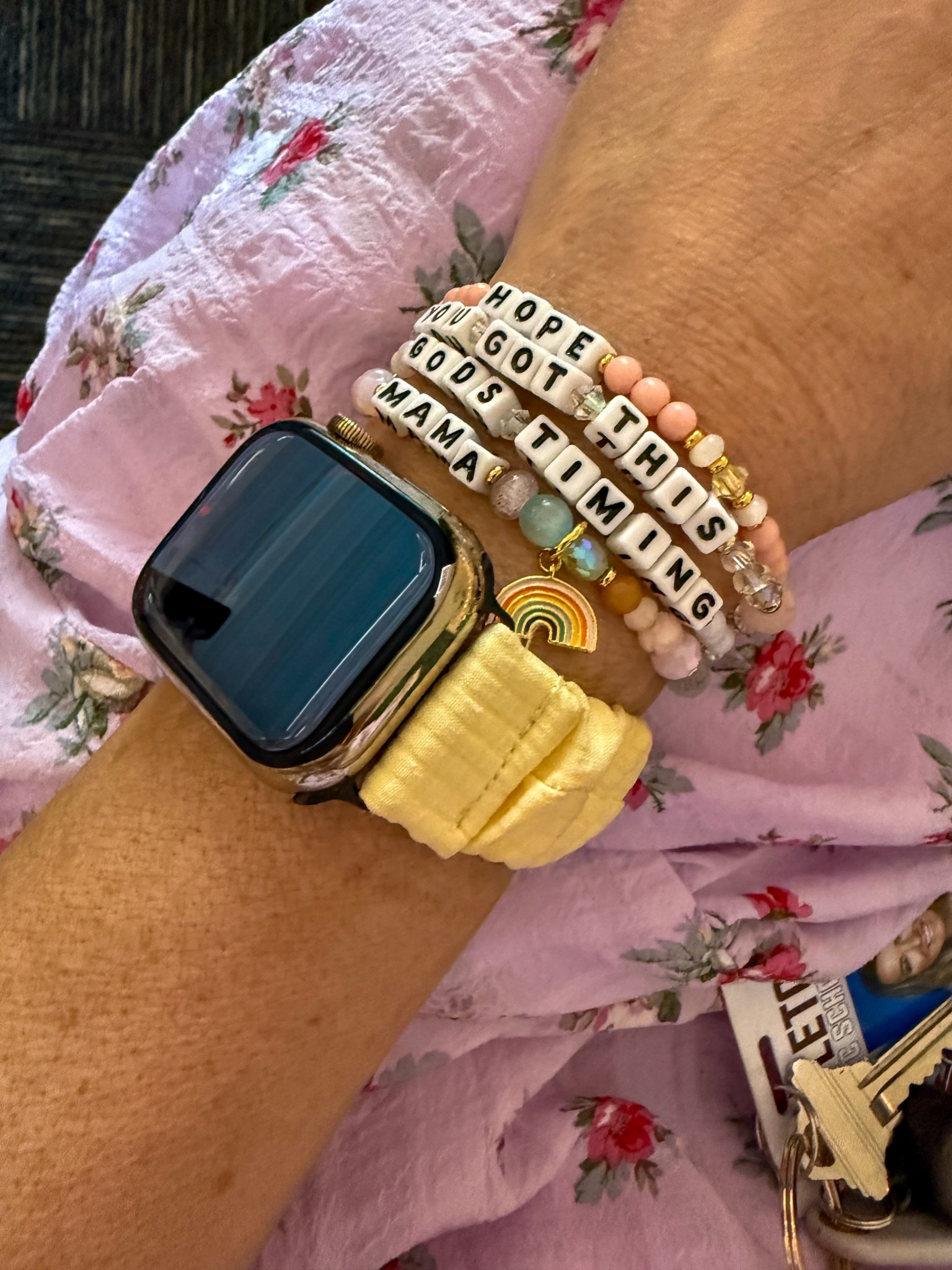 This bracelet stack makes me so happy. 🩷

Little words project, Shop Andi, Apple Watch, faith, infertility 