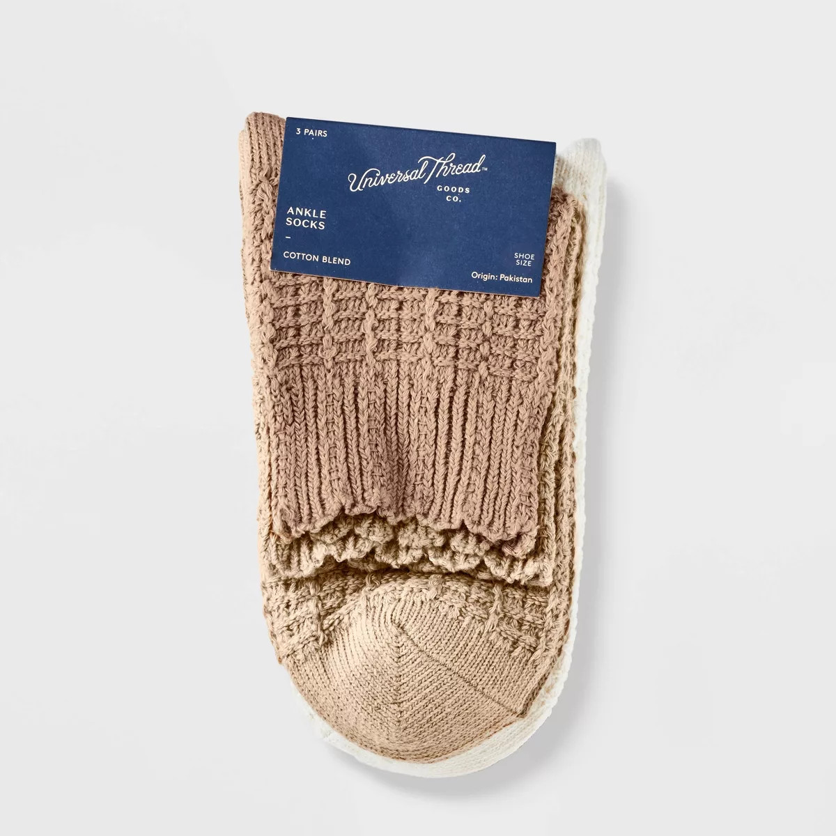Women's Scallop Edge 3pk Ankle Socks - Universal Thread™ 4-10 | Target
