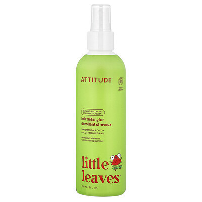 ATTITUDE, Little Leaves™, Hair Detangler, Watermelon & Coco, 8 fl oz (240 ml) | iHerb