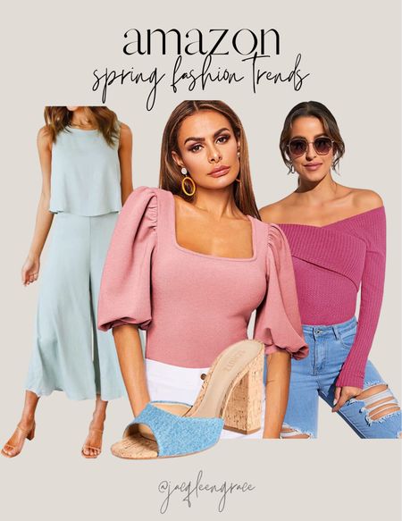 Amazon spring fashion trends. Budget friendly. For any and all budgets. Glam chic style, Parisian Chic, Boho glam. Fashion deals and accessories.

#LTKFind #LTKstyletip #LTKfit