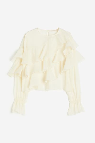 Ruffled blouse | H&M (UK, MY, IN, SG, PH, TW, HK)