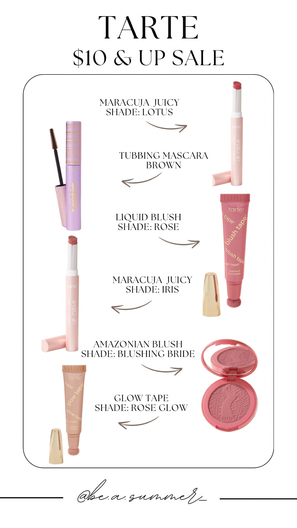 Tarte $10 and up sale! ✨🔗



#LTKBeauty #LTKStyleTip #LTKSaleAlert