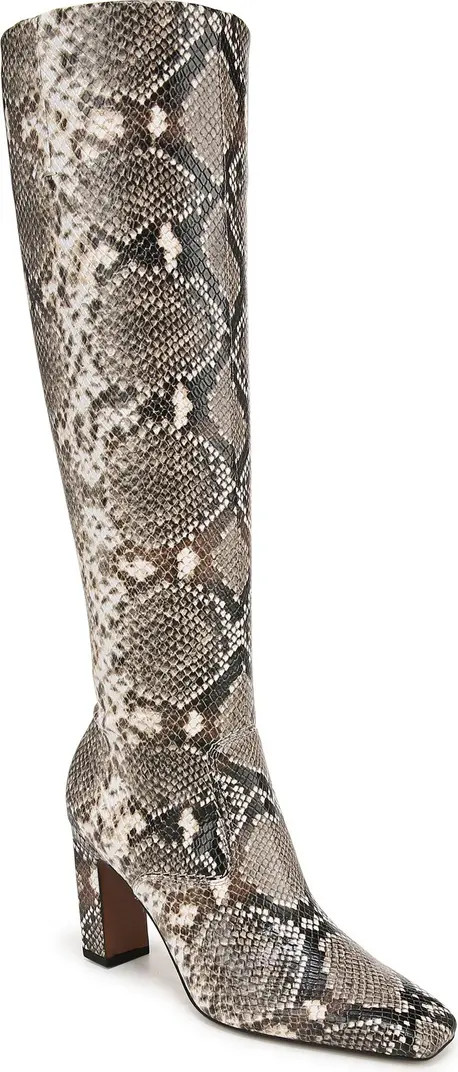 Bowman Snakeskin Embossed Knee High Boot (Women) | Nordstrom Rack