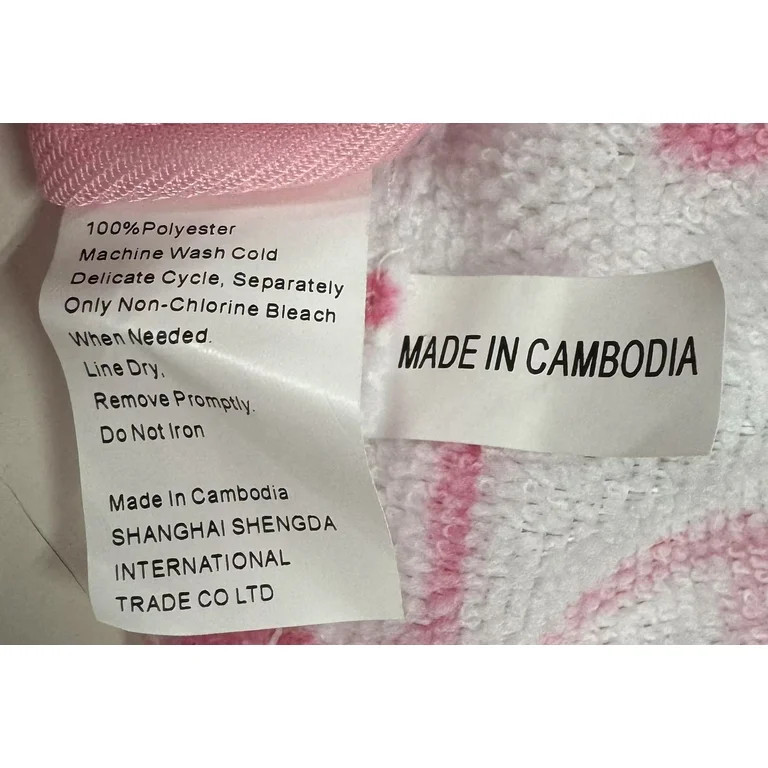 Adult Bath Set, 3 Pieces, Pink Bow Print | Walmart (US)