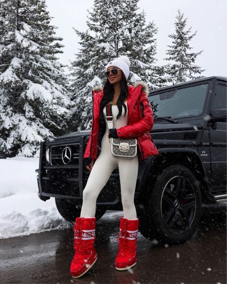 Winter outfit / apres ski chic outfit
Sam red puffer jacket on sale at Saks, use code CYBER23SF for $100
Off
Red moon boots
Naked wardrobe catsuit 

#LTKSeasonal #LTKsalealert #LTKshoecrush