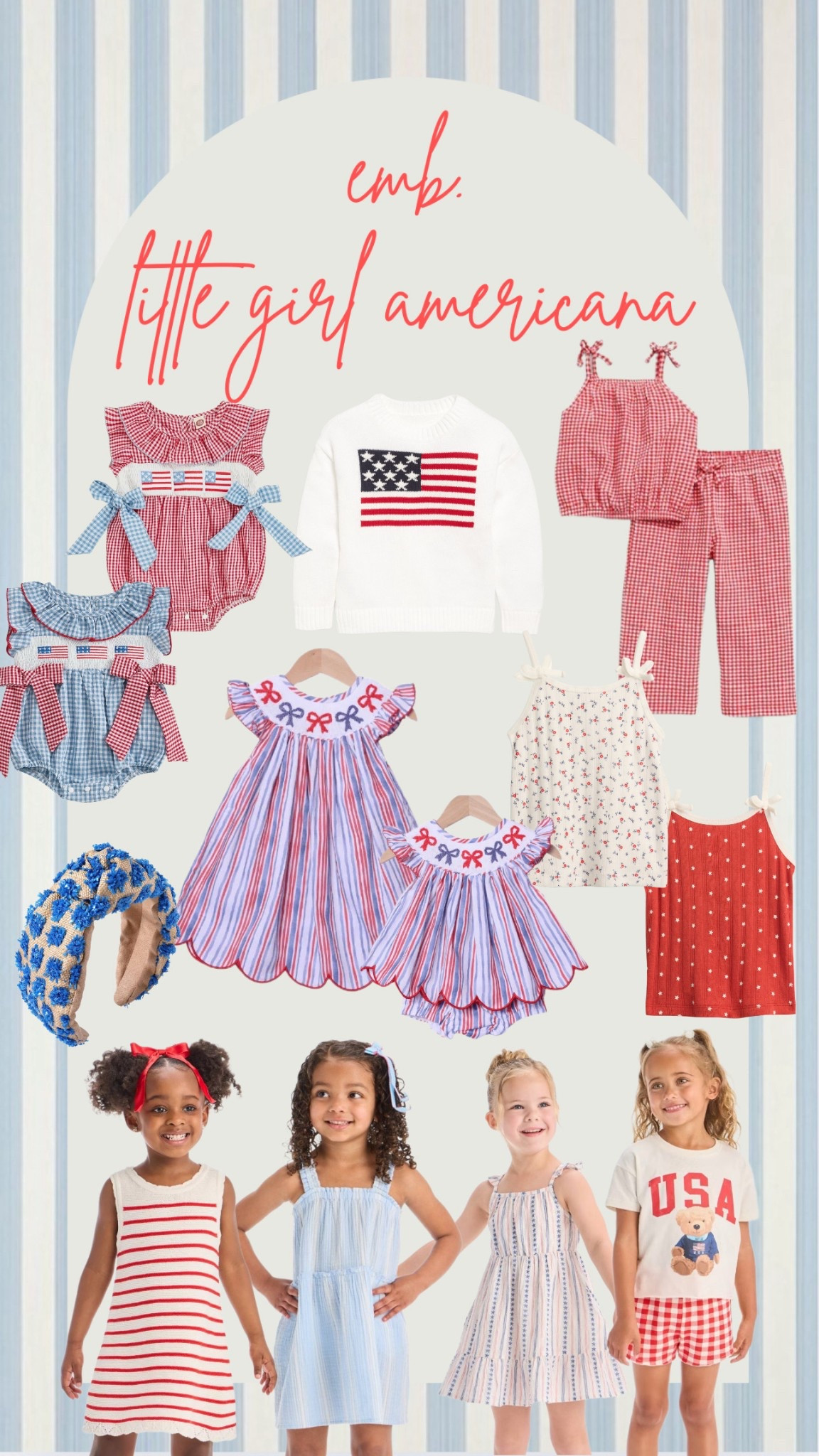 🇺🇸🇺🇸🇺🇸Toddler & little girl Americana, Memorial Day, 4th of July, summer favorite finds // red, white and blue // gingham // smocked // American flag 🇺🇸🇺🇸🇺🇸

#LTKSeasonal #LTKKids #LTKBaby