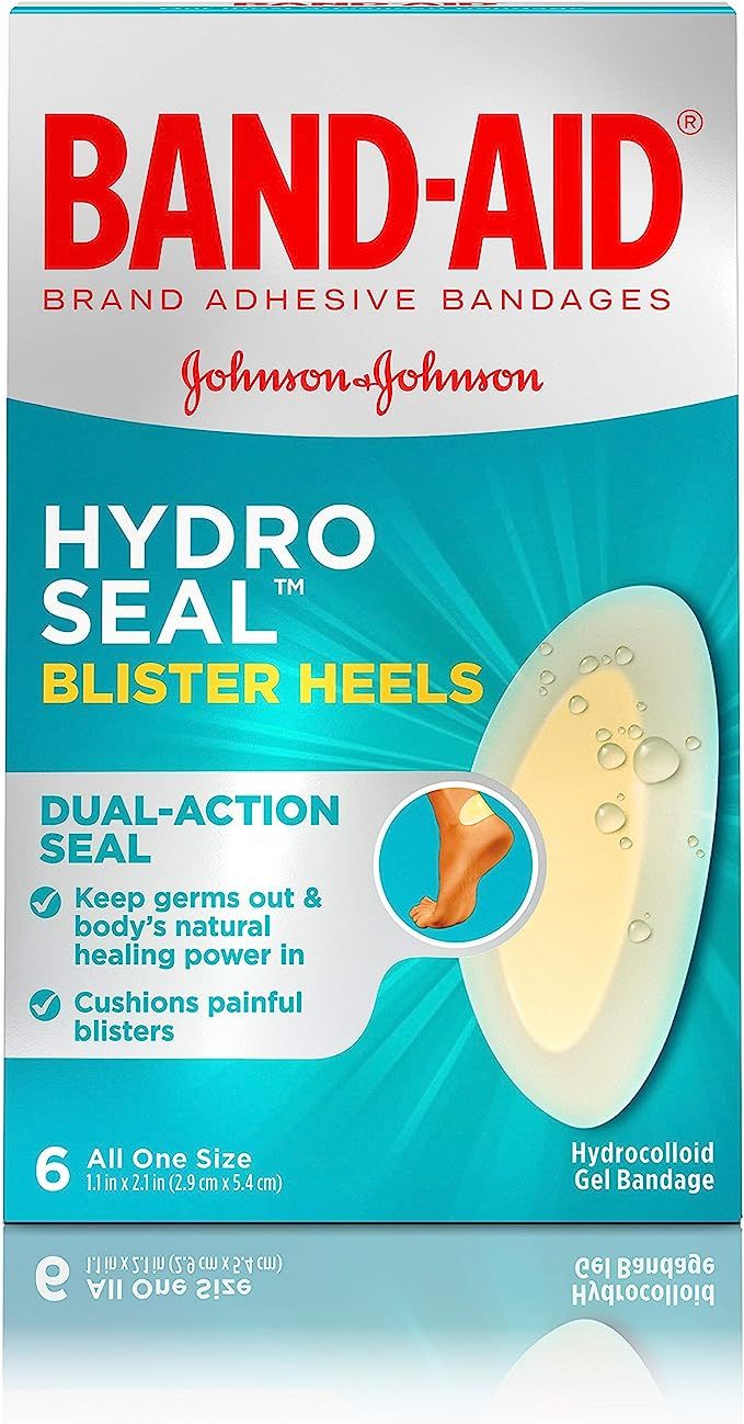 Band-Aid Brand Hydro Seal Adhesive Bandages for Heel Blisters, Waterproof Blister Pad & Hydrocoll... | Amazon (US)