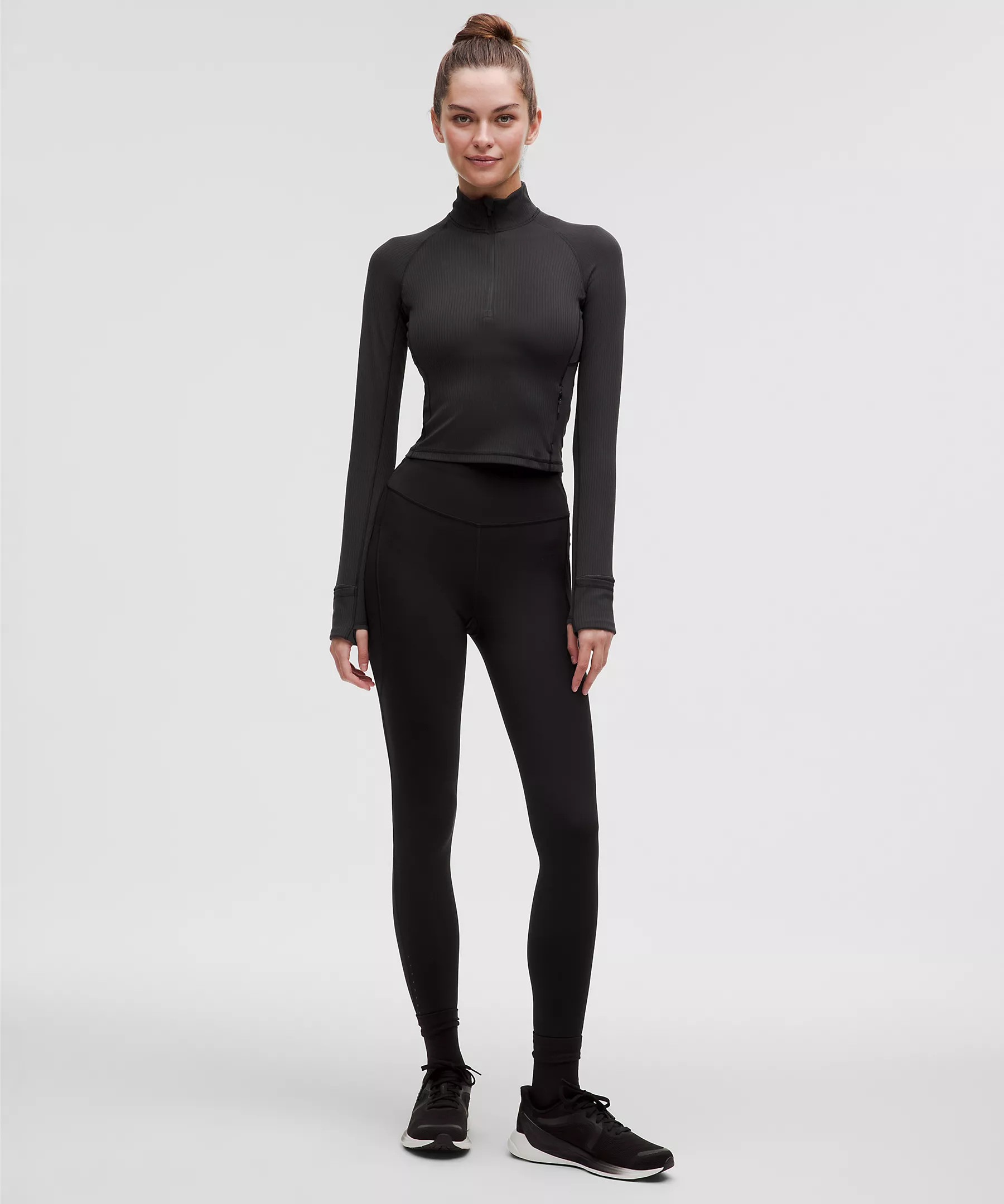 It's Rulu Ribbed Cropped Half Zip | Lululemon (US)