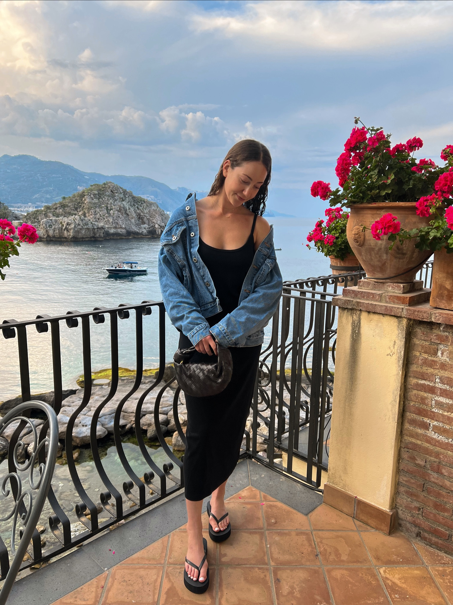Italy night one outfit 🍝🍷 love this stretchy & lightweight dress from Gap!

Summer dress, vacation outfit, summer outfit, oversized jean jacket, black midi dress, Gap black dress, platform sandals

#LTKtravel #LTKstyletip #LTKunder50