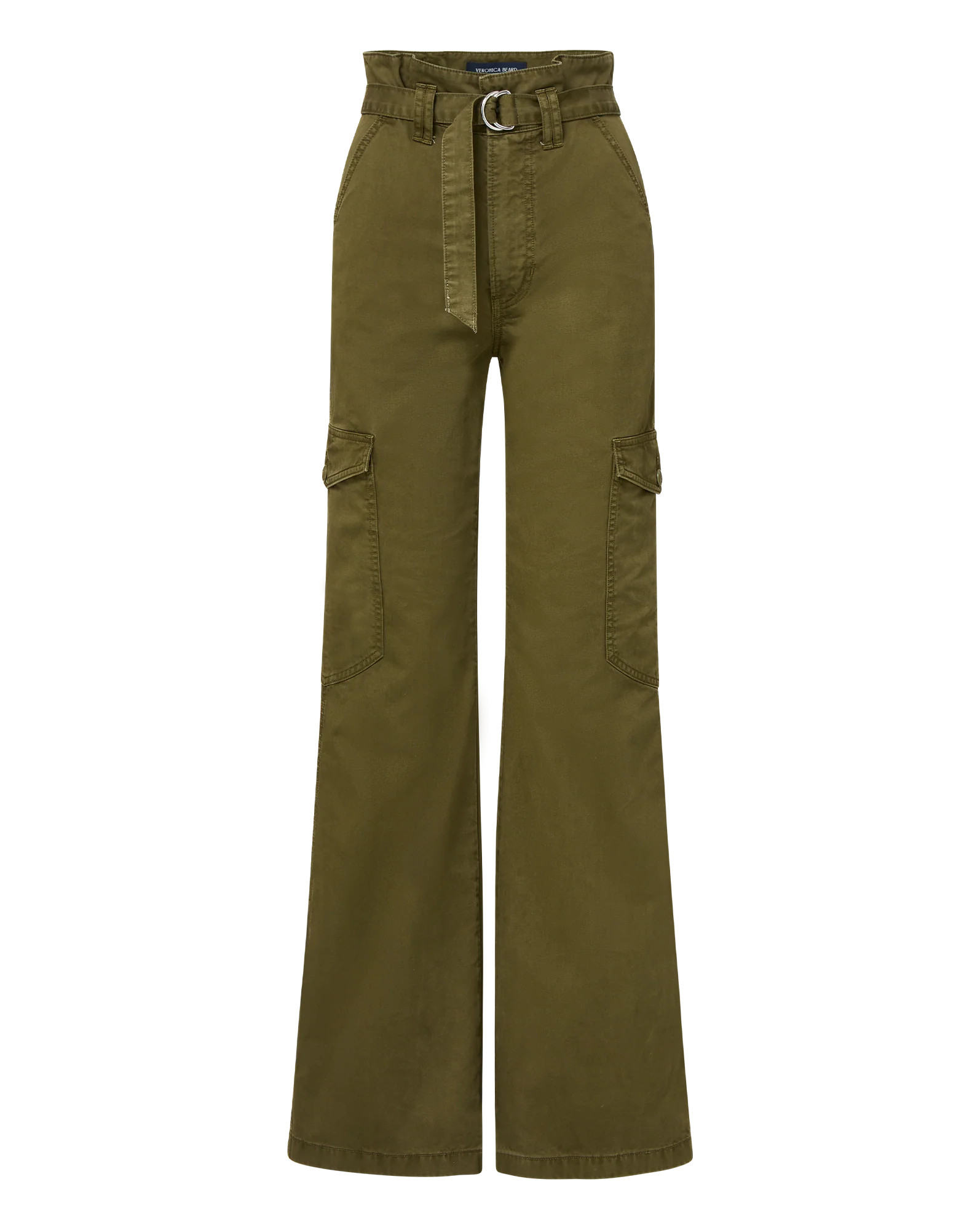 Damara Wide-Leg Cargo Pant in Khaki | Veronica Beard | Veronica Beard