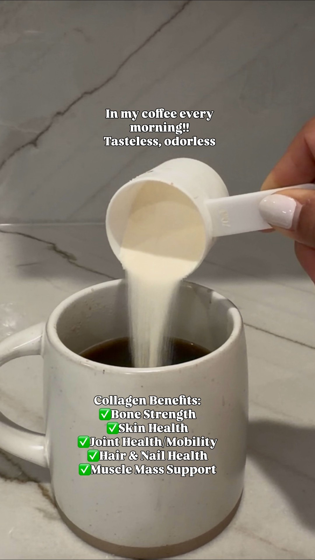 Self care must have .
In my coffee every morning even on travels. 

Collagen Benefits:
✅Bone Strength
✅Skin Health
✅Joint Health/Mobility
✅Hair & Nail Health
✅Muscle Mass Support

#LTKOver40 #LTKTravel #LTKBeauty