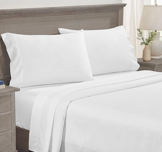California Design Den 600 Thread Count King Sheets Cotton 100% Sateen, 4-Pc Bed Sheets Set with D... | Amazon (US)