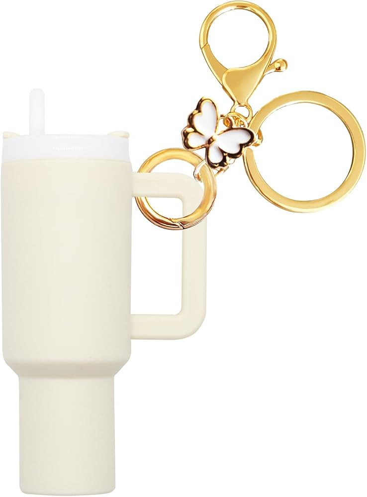 Mini Cup Keychain, Stanley Cup Accessories, School Bag Key Ring Handbag Backpack Charm Lip Balm K... | Amazon (US)