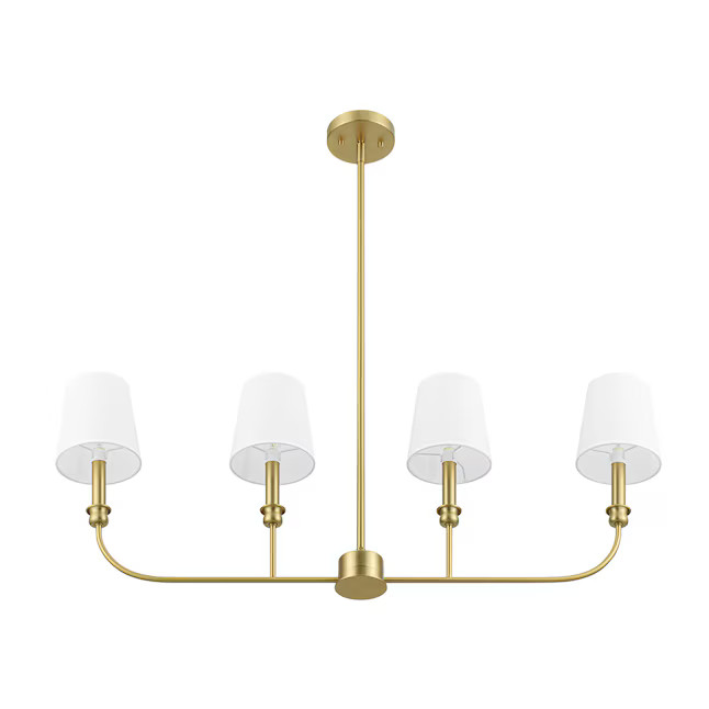 Prominence Home Billet 4-Light Brushed Gold Transitional Dry rated Chandelier | Lowe's