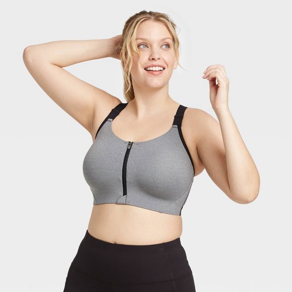Women's High Support Zip-Front Bra - All in Motion™ | Target