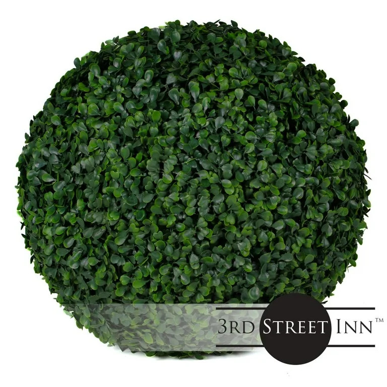 Third Street Inn 21" XXL Boxwood Topiary Ball 1-Pack | Walmart (US)