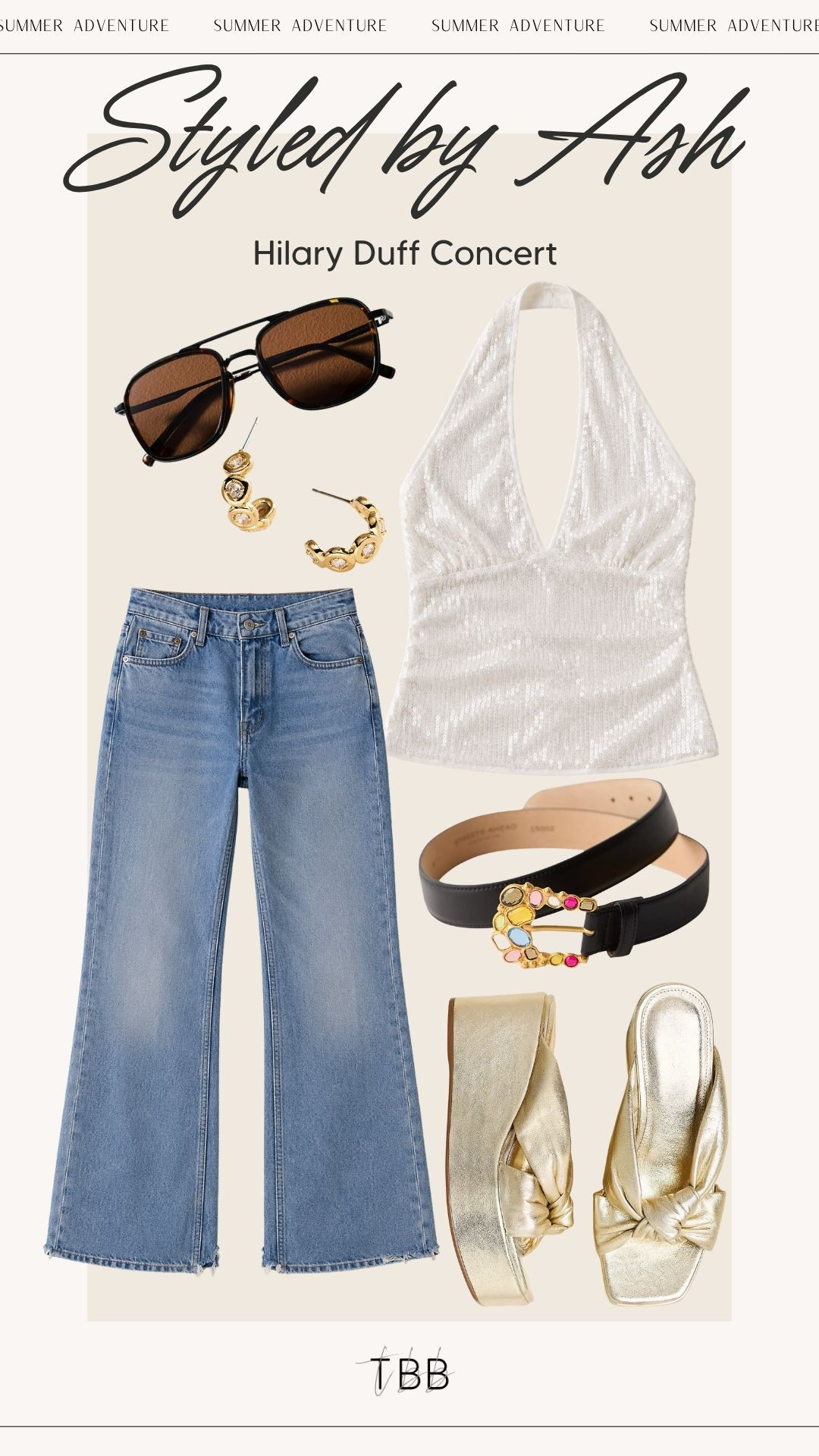 Y2K nostalgia. ✨ Perfect mix of denim, gold, and sparkle for a Hilary Duff concert!

#LTKootd #LTKSeasonal