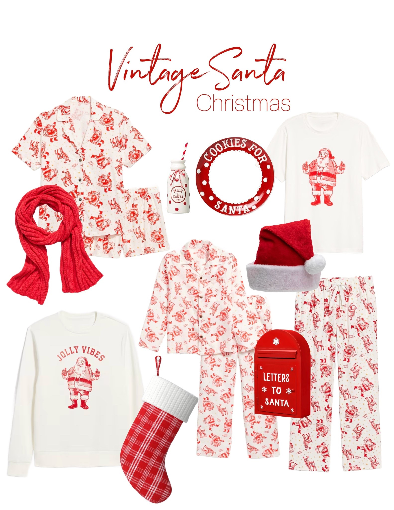 Vintage Santa Jammies! 
Love the matching Family sets 


#LTKHome #LTKSeasonal #LTKHoliday