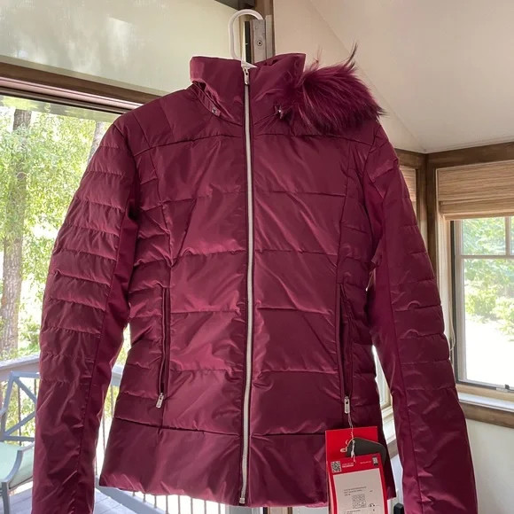 Eider Monterosa purple fur ski jacket BRAND NEW with TAGS side medium or 38 | Poshmark