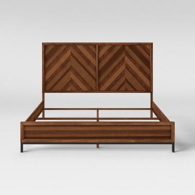 King Bed Rochester Parquet Brown - Threshold™ | Target
