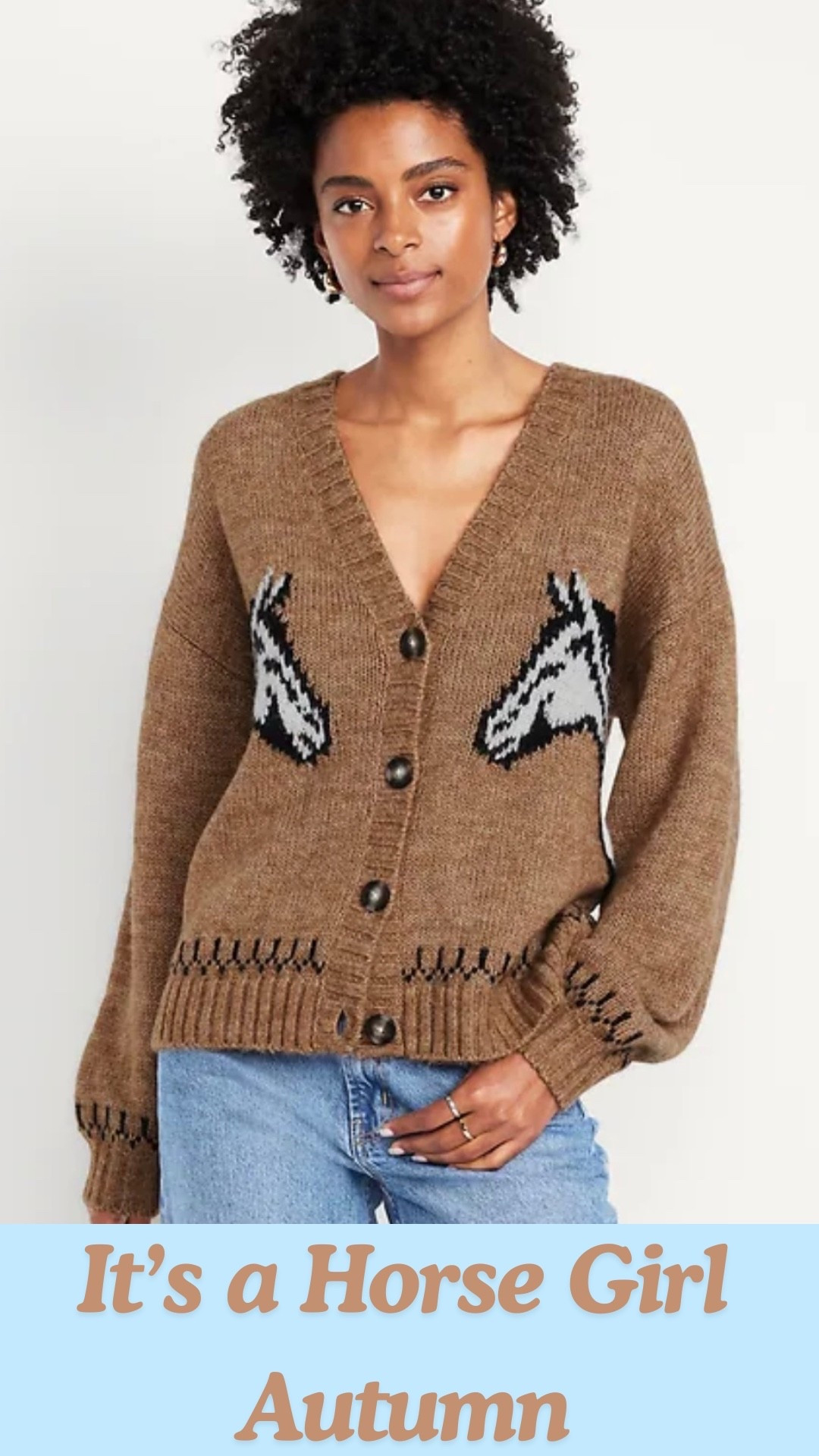 I gasped when I saw this old navy wool blend horse cardigan 

#LTKSeasonal #LTKPlusSize #LTKFindsUnder100
