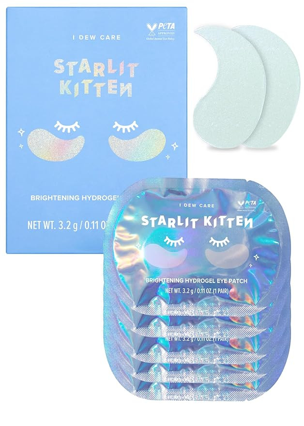 I DEW CARE Hydrogel Eye Patch - Starlit Kitten | Reduce Dark Circles, Fine Line, Pufffy Eyes, Caf... | Amazon (US)